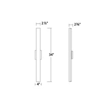 Load image into Gallery viewer, Lanza LED Bath Wall Light - line drawing.