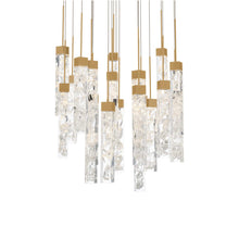 Load image into Gallery viewer, Minx LED Multi Light Pendant Light in Aged Brass (101W).