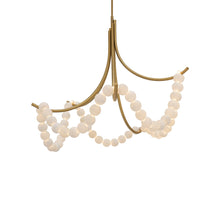 Load image into Gallery viewer, Parel LED Chandelier in Aged Brass.