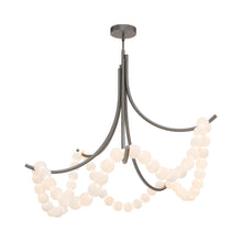 Load image into Gallery viewer, Parel LED Flush Mount Ceiling Light in Antique Nickel.