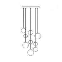 Load image into Gallery viewer, Pisces LED Chandelier in Black (9-Light)