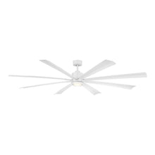Load image into Gallery viewer, Size Matters Outdoor Ceiling Fan in Matte White (84-Inch/Light Kit Included).