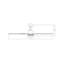 Load image into Gallery viewer, Size Matters Outdoor Ceiling Fan - line drawing.
