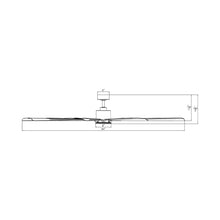 Load image into Gallery viewer, Size Matters Outdoor Ceiling Fan - line drawing.