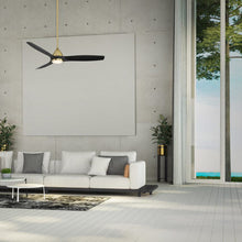 Load image into Gallery viewer, Skylark Outdoor LED Ceiling Fan in living room.