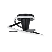 Load image into Gallery viewer, Veloce Outdoor LED Flush Mount Ceiling Fan in Detail.