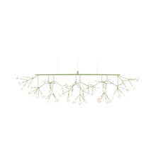 Load image into Gallery viewer, Heracleum III LED Linear Pendant Light in Green.