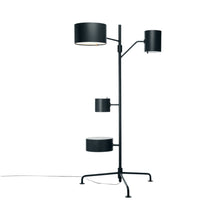Load image into Gallery viewer, Statistocrat LED Floor Lamp in Jet Black.