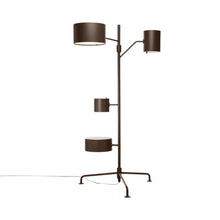 Load image into Gallery viewer, Statistocrat LED Floor Lamp in Sepia Brown.