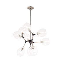 Load image into Gallery viewer, Nexpo Pendant Light in Brushed Nickel/Black (9-Light).