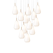 Load image into Gallery viewer, Anoli Chandelier in Opal White (13-Light).