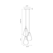 Load image into Gallery viewer, Anoli Chandelier - line drawing.
