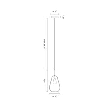 Load image into Gallery viewer, Anoli Pendant Light - line drawing.