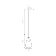 Load image into Gallery viewer, Anoli Pendant Light - line drawing.