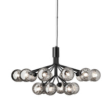 Load image into Gallery viewer, Apiales Chandelier in Satin Black/Optic Smoked (18-Light).