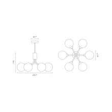 Load image into Gallery viewer, Apiales Chandelier - line drawing.
