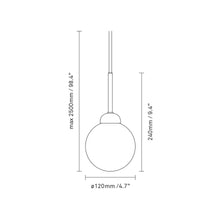 Load image into Gallery viewer, Apiales Pendant Light - line drawing.