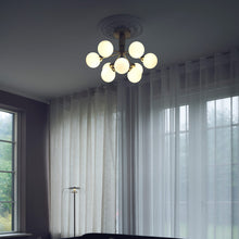 Load image into Gallery viewer, Apiales Semi Flush Mount Ceiling Light in living room.