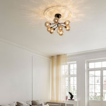 Load image into Gallery viewer, Apiales Semi Flush Mount Ceiling Light in living room.