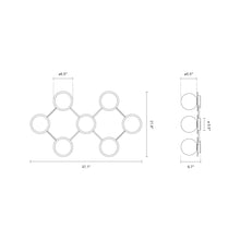 Load image into Gallery viewer, Liila Ceiling / Wall Light - line drawing.