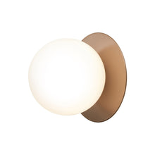 Load image into Gallery viewer, Liila IP 44 Ceiling / Wall Light in Dark Bronze/Opal White (Medium).