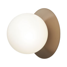 Load image into Gallery viewer, Liila IP 44 Ceiling / Wall Light in Dark Bronze/Opal White (Large).