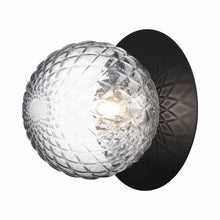 Load image into Gallery viewer, Liila IP 44 Ceiling / Wall Light in Black/Optic Clear (Large).