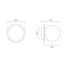 Load image into Gallery viewer, Liila IP 44 Ceiling / Wall Light - line drawing.