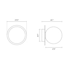 Load image into Gallery viewer, Liila IP 44 Ceiling / Wall Light - line drawing.