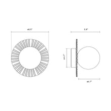 Load image into Gallery viewer, Liila Muuse Ceiling / Wall Light - line drawing.
