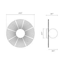 Load image into Gallery viewer, Liila Muuse Ceiling / Wall Light - line drawing.
