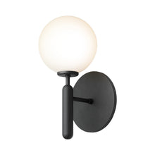 Load image into Gallery viewer, Miira Wall Light in Rock Grey/Opal White.