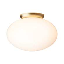 Load image into Gallery viewer, Rizzatto Flush Mount Ceiling Light in Satin Brass (Large).