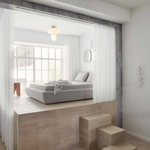 Load image into Gallery viewer, Rizzatto Semi Flush Mount Ceiling Light in bedroom.