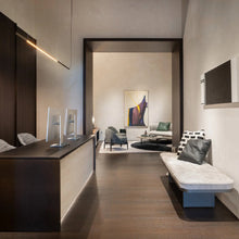 Load image into Gallery viewer, Ilo LED Horizontal Pendant Light in living room.