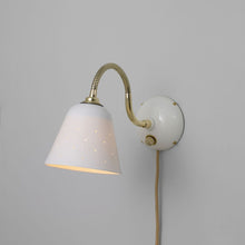 Load image into Gallery viewer, Alma Plug-In Wall Light in Detail.