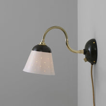 Load image into Gallery viewer, Alma Plug-In Wall Light in Detail.