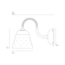Load image into Gallery viewer, Alma Wall Light - line drawing.