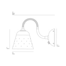 Load image into Gallery viewer, Alma Wall Light - line drawing.