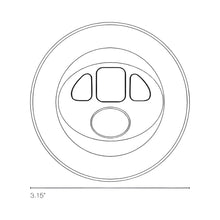 Load image into Gallery viewer, Alto LED Wall Light - line drawing.