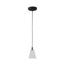 Load image into Gallery viewer, Antique Brass Pendant Light (Pleat).