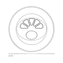 Load image into Gallery viewer, Aquillo LED Wall Light - line drawing.