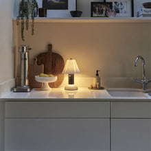 Load image into Gallery viewer, Blossom Outdoor LED Portable Table Lamp in kitchen.