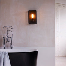 Load image into Gallery viewer, Box Wall Light in bathroom.