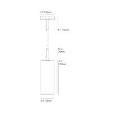 Load image into Gallery viewer, Brompton Pendant Light - line drawing.