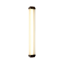 Load image into Gallery viewer, Cabin LED Wall Light in Weathered Brass (Large).