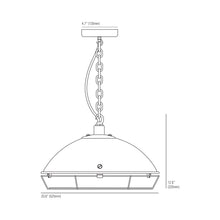 Load image into Gallery viewer, Cargo Cluster Pendant Light - line drawing.