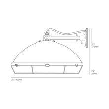 Load image into Gallery viewer, Cargo Cluster Wall Light - line drawing.