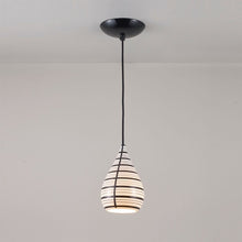 Load image into Gallery viewer, Circle Line Drop Pendant Light in Detail.