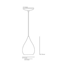 Load image into Gallery viewer, Circle Line Drop Pendant Light - line drawing.